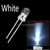 ❍❂ 100pcs NEW 5mm Round Super Bright White LED light Diode