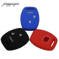 NEW Silicone 2 BTN+Panic Remote Key Cover fit for HONDA Odyssey Rigeline Accord Fit Fob Key Case Holder Sport Style