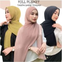 Pashmina Plisket ผู้ใหญ่180ซม. พรีเมี่ยมและครั้ง; 80ซม. ฮิญาบเสมอ