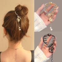 Korean version tulip hair clip crystal flower hair accessories for women