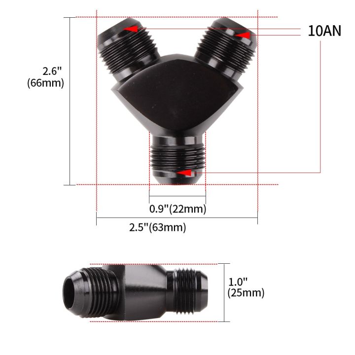 jh-cross-border-car-modification-supplies-oil-pipe-tee-adapter-an6-an8-an10-y-type-cooling