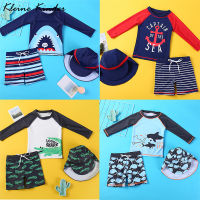 Bathing Suit Boy 2021 New Long Sleeve Baby Swimsuit UV Protection Kids Swimwear for Boys Childrens Rashguard Swimming Trunks