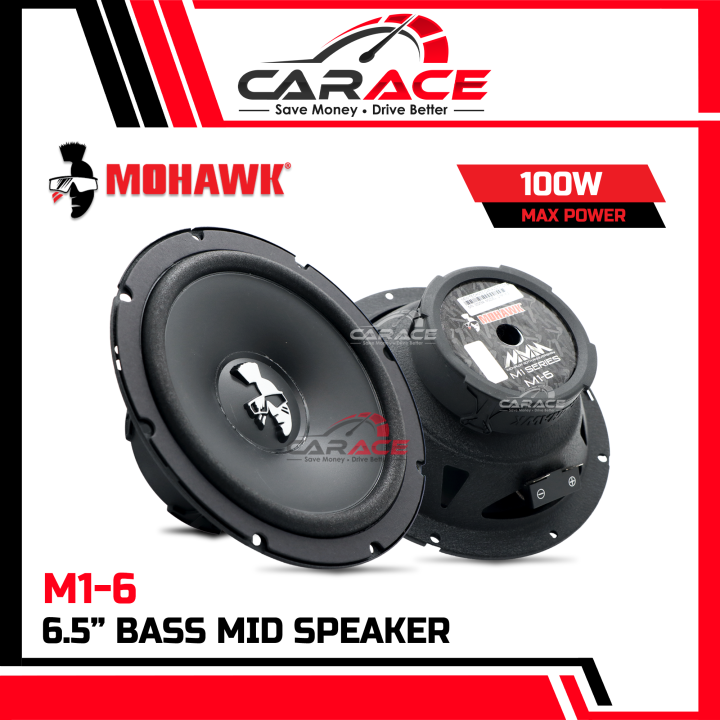 MOHAWK M16 6.5 Bass Mid Speaker 6.5 Inch Mid Bass Speaker 100Watts 6.5