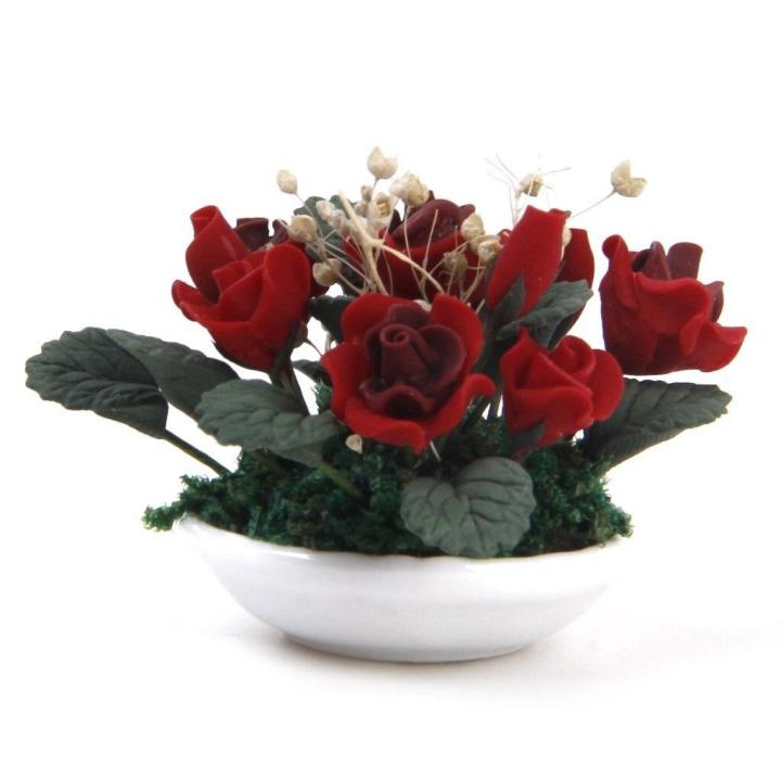rokomari-fashion-house-พืชดอกดินเผายิปโซ1-12บ้านตุ๊กตาจิ๋วโรงงานผลิตหม้อเซรามิกสีชมพู