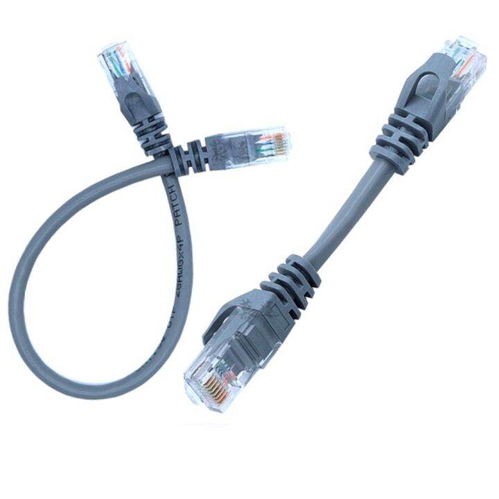 gray 10CM CAT5 CAT5e CAT6e UTP Ethernet Network Cable Male to Male RJ45