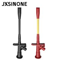 JXSINONE P5005 2pcs 10A Professional Piercing Needle Test Clips Multimeter Testing Probe Hook with 4mm Socket