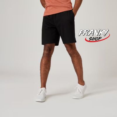 [พร้อมส่ง] กางเกงขาสั้นสำหรับผู้ชายเพื่อกายบริหาร Mens Straight-Leg Cotton Fitness Shorts Essentials with Pocket