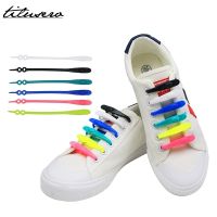 New Shoelaces 14pcs/pack Elastic Silicone No Tie Shoelaces Elastic Shoe Laces Lock Lace For Adults/Kids F048