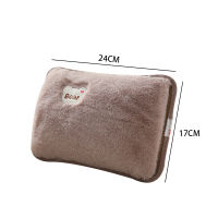 USEU Plug Hand Warmer Heat Pack Cute Rechargeable Electric Hot Water Bag Safety Rabbit Fur Reusable Hot Water Bottle Handwarmer