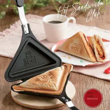 Double Sided Frying Pan, Triangle Shape Sandwich Pan Non-stick Grilled Panini  Maker Pan Stovetop Toasted Sandwich Maker For Cake, Bread