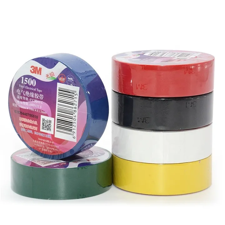 3M Temflex Vinyl PVC Electrical Tape Waterproof Wire Tape [18mm x 5m ...