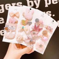 2022 New Sweet Cute Baby Hairpin Korean Cute Little Girl Headdress Princess Bow Side Barrettes Children 39;s Hair Accessories