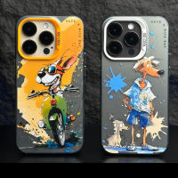 Case iphone 【Oil painting series/Acrylic hard case/Rabbit】compatible for iPhone 11 12 13 14 pro max case