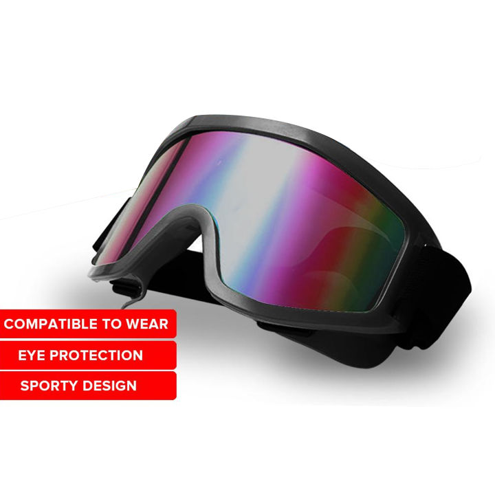 Anti-distortion Anti-crash Cross-country UV-resistant Goggles Glasses ...