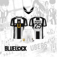 Jersey Futsal &amp; Football Motif VL Replika Anime Ubers Blue Lock Full Print Jersey NIKO 25 Cosplay