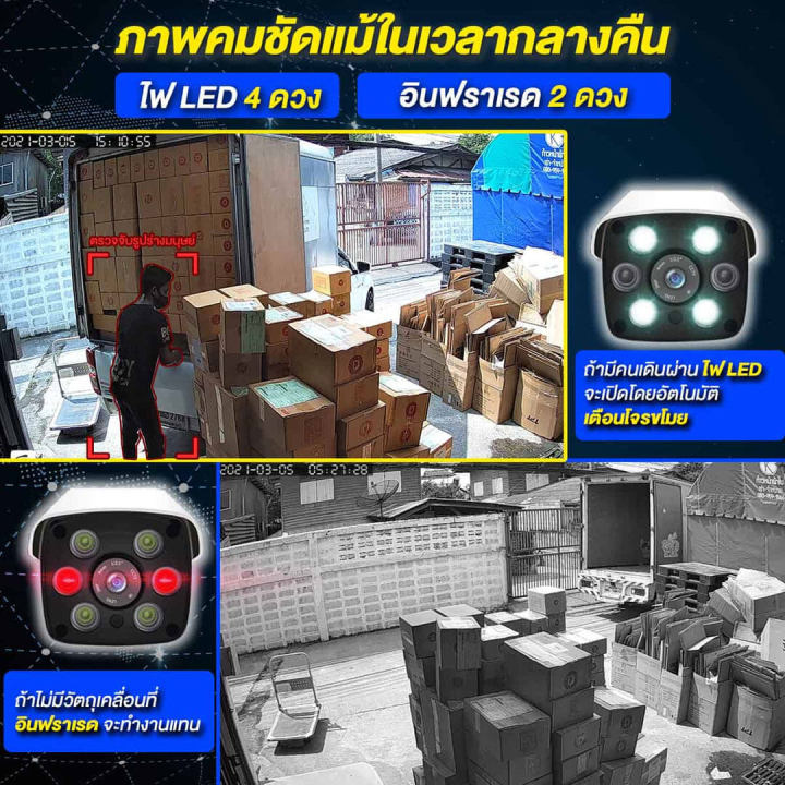 กล้องวงจรปิดไร้สาย-wifi-ip-camera-fhd-1296p-ความละเอียด3ล้านพิกเซล-ภาพวิสัยทัศน์กลางคืน-กันน้ำ-กันแดด-กันฝุ่นระดับip66-ควบคุมระยะไกลผ่านโทรศัพท์