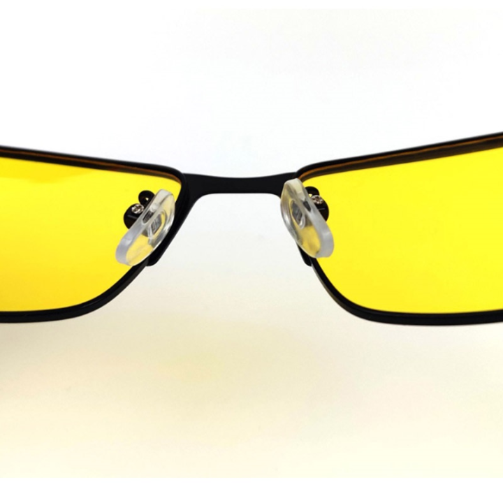 josejinn-แว่นกันแดดสีเหลืองโพลาไรซ์สำหรับผู้ชายผู้หญิงแว่นตากันแดดขับรถตอนกลางคืนแว่นตากรอบโลหะไม่มีสกรู