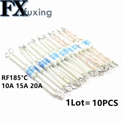 10P RF250V 10A 15A 20A 185 degree Thermal Cutoff RF 250V Ceramic Temperature Fuse For Electric Rice Cooker Safeguard Resistance