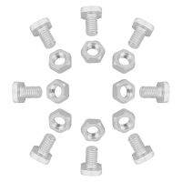 100 Pcs M6X12mm Greenhouse Nuts and Bolts Square Head Bolts Nuts Greenhouse Repair Kit Parts Replacement Garden Supplies