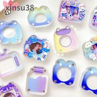 XINSU38 ที่ทำพวง กุญแจ diy เซ็ตทำพวงกุญแจ สติ๊กเกอร์สวยๆ ดีไอวาย แม่เหล็กแบบแม่เหล็ก ที่วางการ์ด ค่อยเป็นค่อยไปอย่างค่อยเป็นค่อยไป โปร่งใสโปร่งใส เครื่องเขียนสเตชันเนอรี อิฐโฟโต้การ์ดไอดอล ที่ใส่บัตรรูปภาพ กรอบรูปสำหรับถ่ายภาพ ที่แสดงรูปภาพ