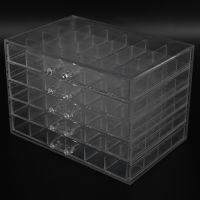 120 Grids Transparent Art Decoration Storage Rhinestones Beads Accessories Display Container Case Manicure Tool