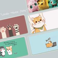 FONKEN Waterproof Mousepad Office PU Leather Pad Non-Slip Dest Mat Cute Cartoon Keyboard Mat 60*30cm Mouse Pad