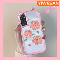 เคส JIUMOO สำหรับ Xiaomi MI Redmi Note 11 S Note 10S Note 10S Poco M5s Note 11 SE เคสมุกแวววาวลวดลายดอกไม้เลนส์หลายสีกันกระแทกเคสมือถือเด็กสาวสวยทนต่อการตกหล่นและเคสทนต่อการขีดข่วน