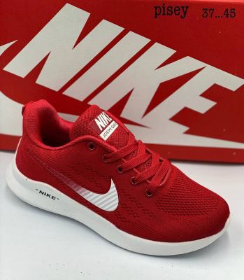 ิพิเศษ ส่วนลด50% รองเท้าผ้าใบ ผู้หญิง&amp;ผู้ชาย Sneaker ไนท์กี้zoom Red สีแดง ไซส์ 37-45eu.
