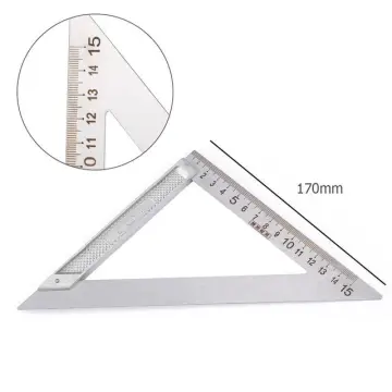 Try Square Flat Edge Square Ruler 90 Degree Woodworking Tools Metal Right  Angle Ruler Measurement Tools