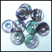 1PC Natural fluorite stone donut shape size 30mm 35mm purple fluorite stone good selling jewelry making with best wholesale