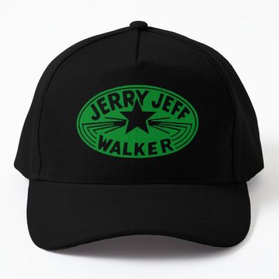 Jerry Jeff Walker Vintage Green Logo Baseball Cap Hat Black Casquette Summer Czapka Hip Hop Fish Printed Sport Casual Bonnet