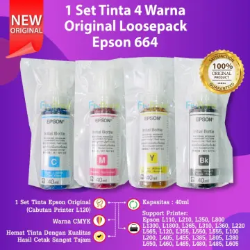 Tintas Epson T664 Pack 4 Colores, L120, L121