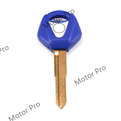☫✑✿ กุญแจใบมีดแบบยังไม่ได้เจียระไนสำหรับ YAMAHA XJR 400 1300 XJ6 FZ8 XJR400 XJR1300 XJ600 FZ800อุปกรณ์ตกแต่งรถจักรยานยนต์พร้อมโลโก้สีฟ้าสีส้ม