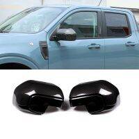 2Pcs/Set Carbon Fiber Style Car Rear View Mirror Covers Fit For Ford Maverick 2022 Auto Exterior Accessories