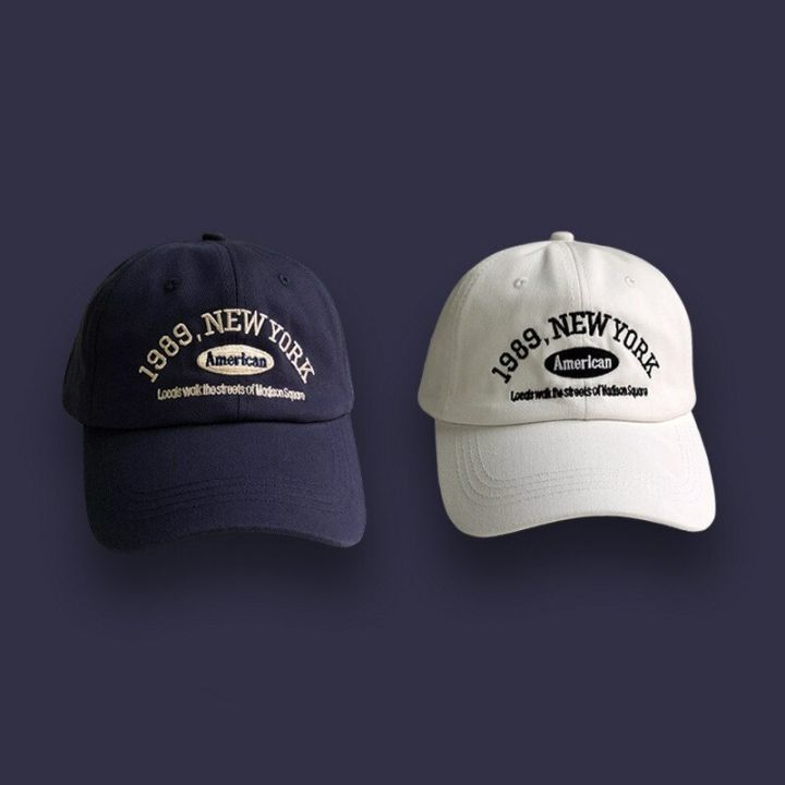 หมวกแก๊ปปักลายตัวอักษรหมวกบังแดดทึบสำหรับฤดูร้อน2023สปริงหมวกเบสบอลหมวกแก๊ปผ้าฝ้ายวัยรุ่นชายหญิง-m043หมวกตกปลาฮิปฮอป