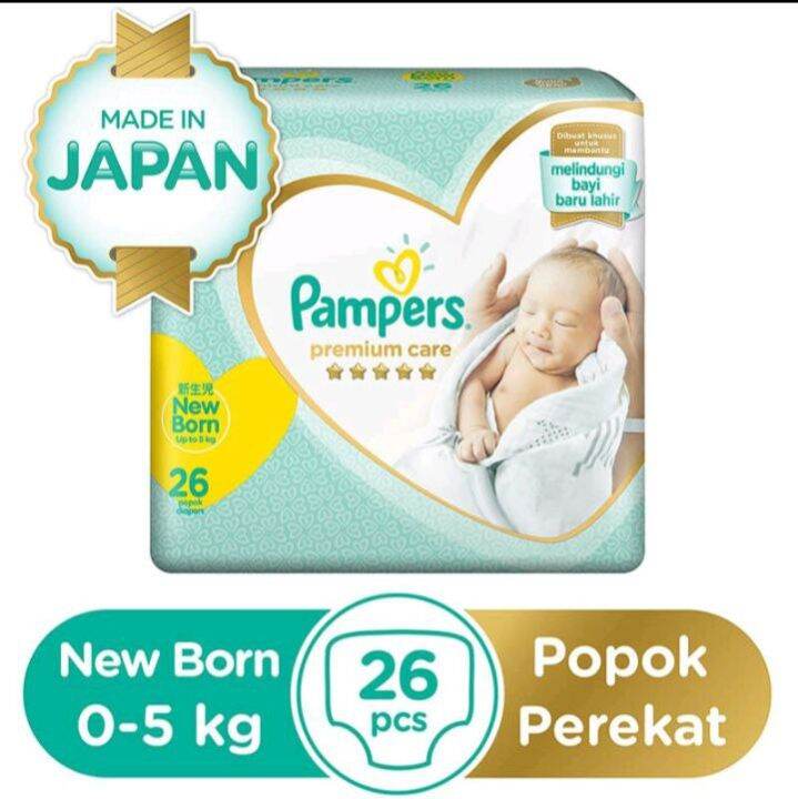 Popok Pampers NB 26 Pampers Premium Soft New Born Up To 5 Kg Pampers ...