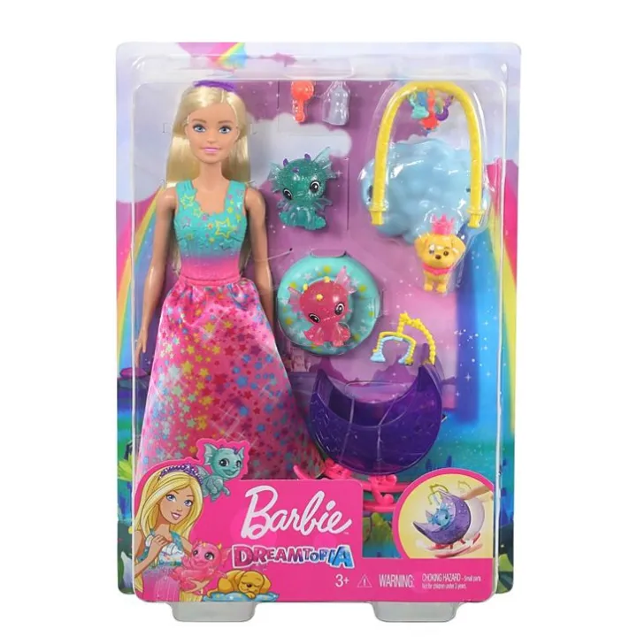 barbie-dreamtopia-fantasy-story-tea-party-amp-fairy-doll-ชุดอุปกรณ์เสริม-2-สไตล์-2020-ใหม่ล่าสุดจากบาบี้-gjk49