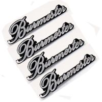 4ชิ้นสติกเกอร์รถโลหะ Burmester สติกเกอร์ลำโพงวิทยุสำหรับ Mercedes Accessories เบนซ์เอเอ็มจี Logo แต่งรถ Hiasan Interior