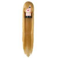 【jw】₪✕ Dark Wig Fei-Show Synthetic Resistant 100CM/40 Inches Straight Hair Costume Cos-play Hairpiece