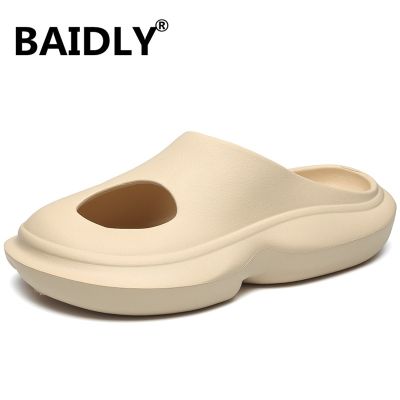 ขายดีที่สุด ioztt2023 - /ஐ Slippers Male Female Outdoor Beach Shoes New Breathable Flip Flops Man Non-slip Indoor