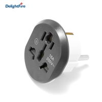 【Factory-direct】 kgcwmw 1/2 USA To EU Travel Adapter AC Converter 16A Wall Charger EU Plug ซ็อกเก็ตไฟฟ้าสำหรับกล้อง PS Power Adapter Cable