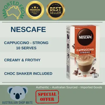 Buy Nescafe Gold Cappuccino Original Coffee Sachets Medium 8 pack Online, Worldwide Delivery