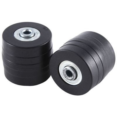 Luggage Wheels Suitcase Replacement Kit Environmentally Friendly PU Carbon Steel Bearings Repair Suitcase Easy Install 42x38mm Black