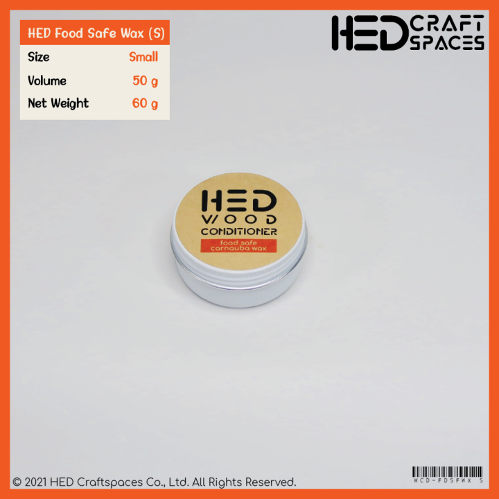 hed-food-safe-wax-s-50g-เฮ็ด-ฟู้ดเซฟแวกซ์-ขนาดเล็ก-50-กรัม-แวกซ์ทาเขียง-แวกซ์ทาเครื่องครัวไม้-แวกซ์ทาชามไม้-แวกซ์ถนอมเขียงไม้