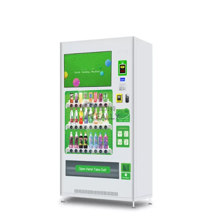 Refrigerated cool drink vending machine gym cool vending machine