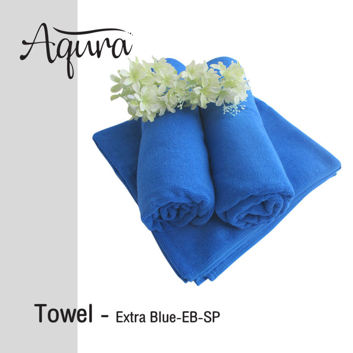 สีน้ำเงิน-dark-blue-ผ้าขนหนู-คอตตอน-100-ผ้าขนหนูโรงแรม-สปา-ฟิตเนส-bath-towel-cotton-100-hotel-towel