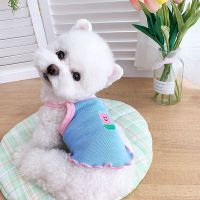 Dog Summer Clothes Thin Pet Small Dog Teddy Bichon Corgi Puppy Kitten Summer Camisole Dog Costume Dog Cartoon Printed Vest