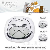 TULIP DELIGHT หมอนอิง (ขนาด 48x48 ซม.) หมาจ๋า Maaja P024 #ทิวลิป หมอน หมอนหนุน สุนัข Dog Please Puppy