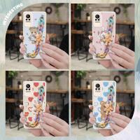 soft shell phone case Phone Case For Xiaomi Civi 5G/Civi 1S Little Bear Color Chain Nordic wind for girl Cartoon cute