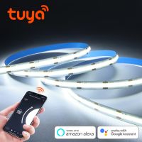 5M 10M High Indensity COB LED Strip Tuya Smart Life Wifi App Control Flexible Backlight Lamp Tape Work with AlexaGoogle Home